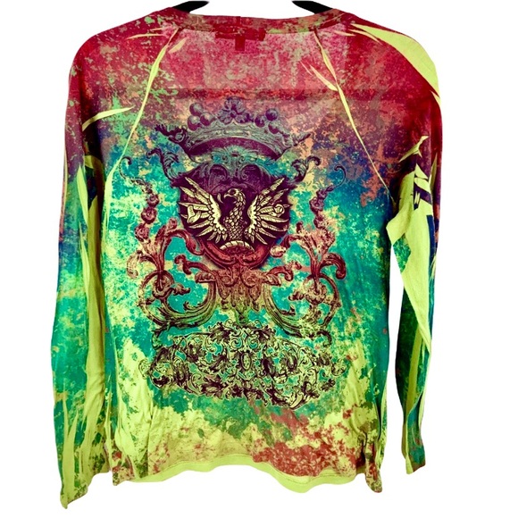 Bleu Dark Green Biker Shirt Size Medium NWOT - Picture 2 of 3